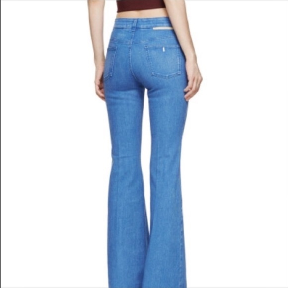 stella mccartney wide leg jeans